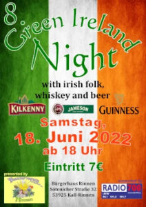 Green Ireland Night RINNEN @ Bürgerhaus Rinnen